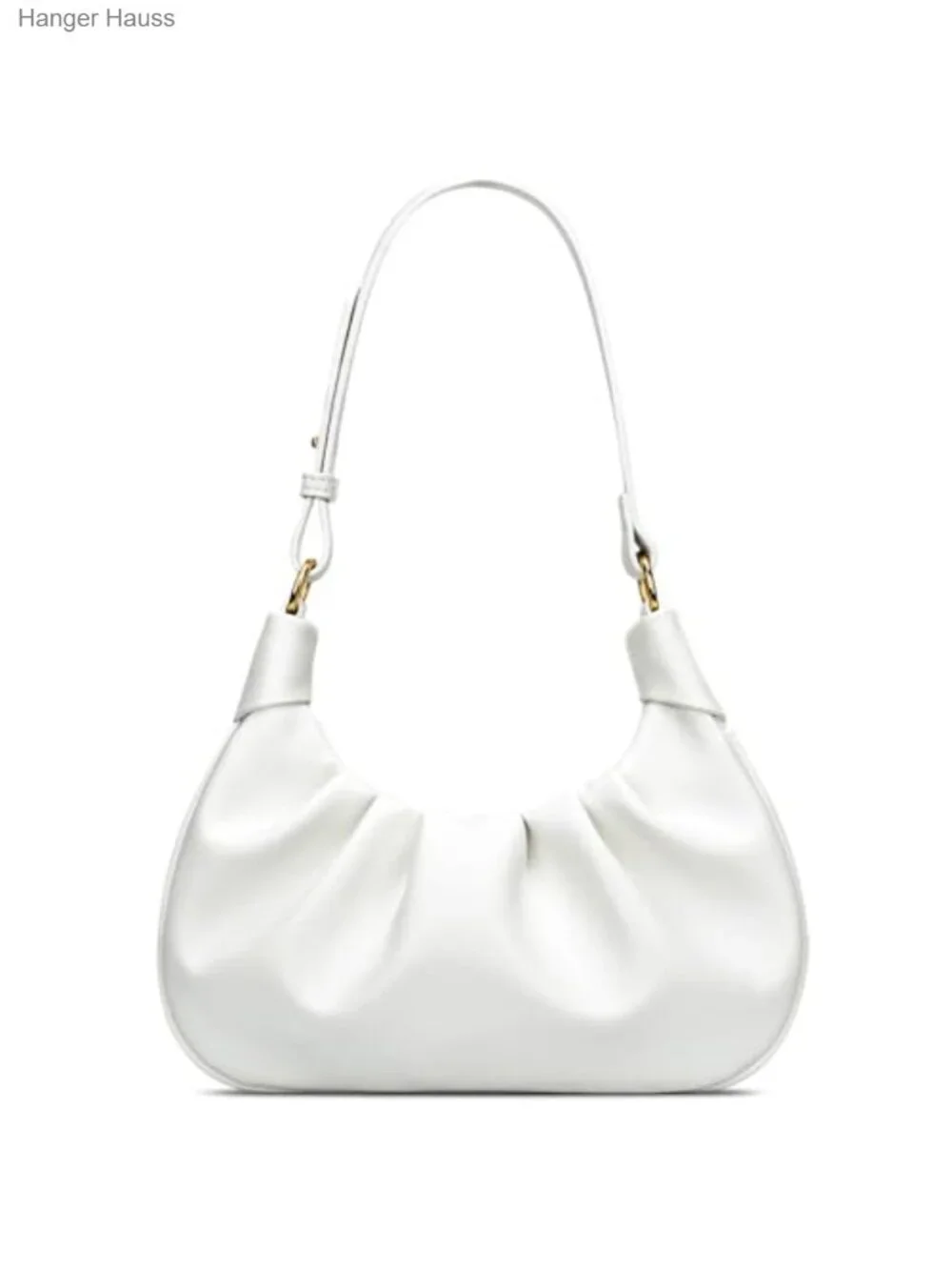 Shoulder Bag Crescent Handbag Ruched Purse Underarm Bag Mini Hobo with